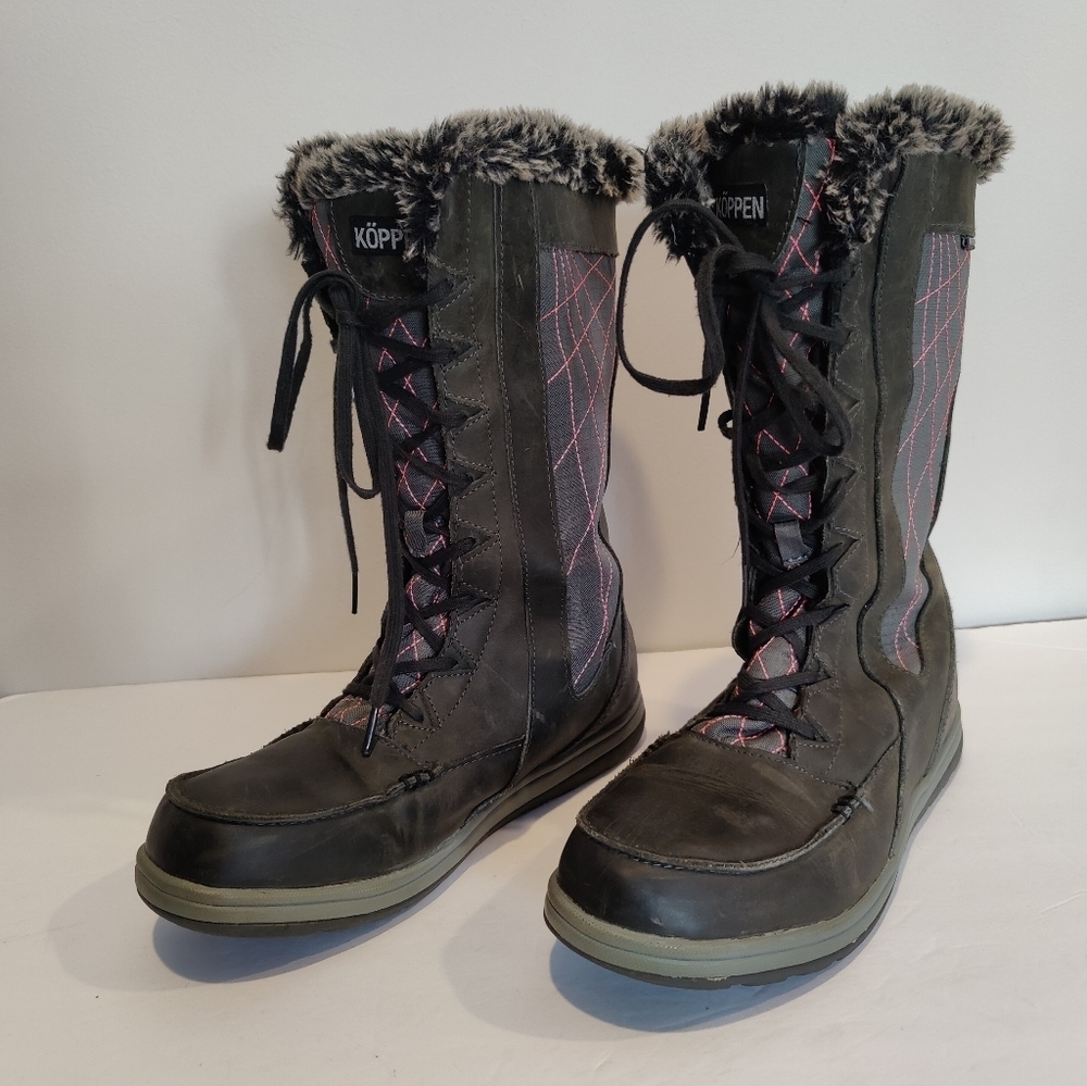 KOPPEN Gray SUEDE Hydro Protect WINTER Eskimo BOOTS